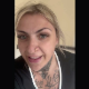 A blonde woman takes a shit on the foor while squatting. She wipes her ass hen finished. Vertical format video. About a minute.